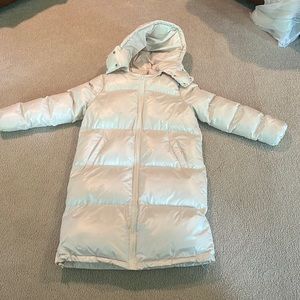 Long puffer coat